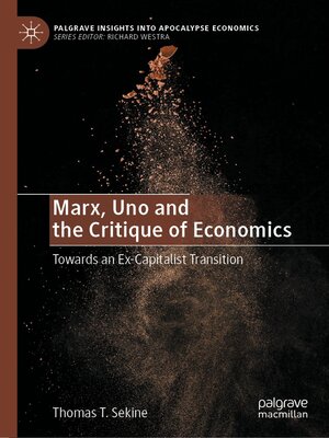cover image of Marx, Uno and the Critique of Economics